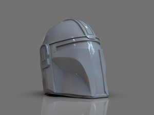 Din Djarin The Mandalorian Helmet Vase Modelo de impresión 3D