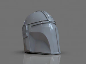 Din Djarin The Mandalorian Helmet Vase 3D Print Model