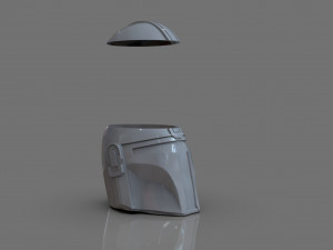 Din Djarin The Mandalorian Helmet Vase Modelo de impresión 3D