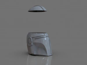 Din Djarin The Mandalorian Helmet Vase 3D Print Model
