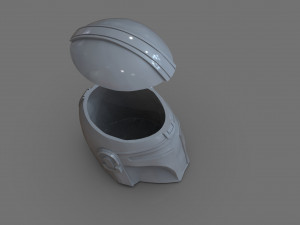Din Djarin The Mandalorian Helmet Vase Modelo de impresión 3D