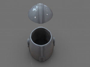 Din Djarin The Mandalorian Helmet Vase Modelo de impresión 3D