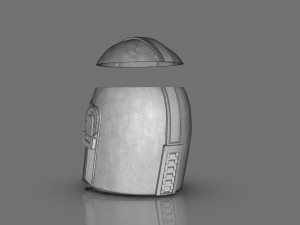 Din Djarin The Mandalorian Helmet Vase Modelo de impresión 3D