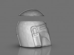 Din Djarin The Mandalorian Helmet Vase Modelo de impresión 3D