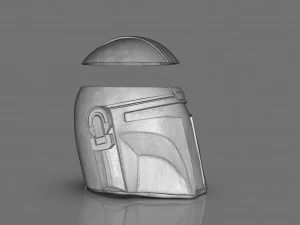 Din Djarin The Mandalorian Helmet Vase 3D Print Model