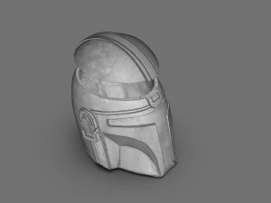 Din Djarin The Mandalorian Helmet Vase 3D Print Model