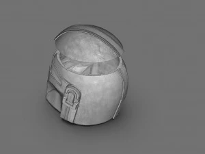 Din Djarin The Mandalorian Helmet Vase 3D Print Model