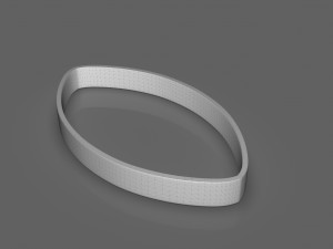 American Football Cookie Cutter Modelo de impresión 3D