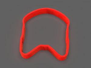 Fox Head Cookie Cutter 3D Print Model
