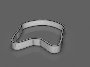 Fox Head Cookie Cutter Model Cetak 3D
