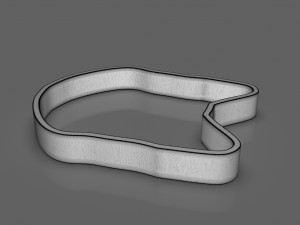 Fox Head Cookie Cutter Model Cetak 3D