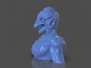 Prehispanic Alien Model Cetak 3D
