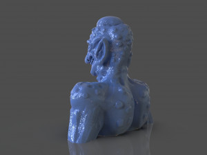 Prehispanic Alien Model Cetak 3D