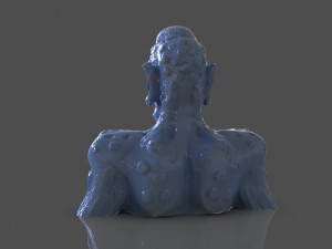 Prehispanic Alien Model Cetak 3D