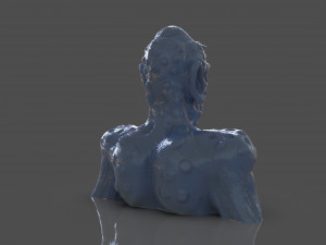 Prehispanic Alien Model Cetak 3D