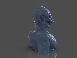 Prehispanic Alien Model Cetak 3D