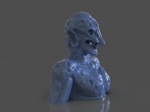 Prehispanic Alien Model Cetak 3D
