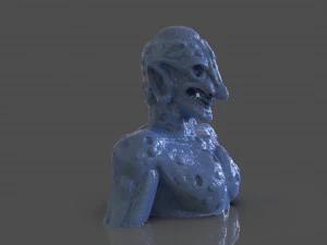 Prehispanic Alien 3D Print Model