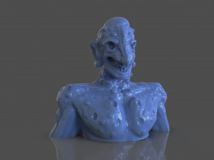 Prehispanic Alien Model Cetak 3D