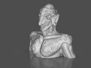 Prehispanic Alien Model Cetak 3D