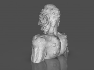 Prehispanic Alien Model Cetak 3D