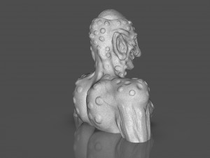 Prehispanic Alien Model Cetak 3D