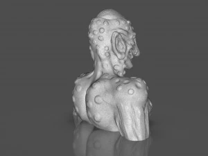 Prehispanic Alien 3D Print Model