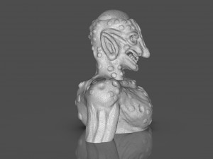 Prehispanic Alien Model Cetak 3D