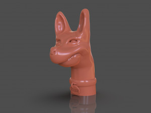 Stylized Xoloitzcuintle Bust Modelo de impresión 3D