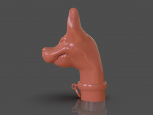 Stylized Xoloitzcuintle Bust 3Dプリントモデル