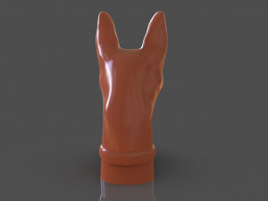 Stylized Xoloitzcuintle Bust 3Dプリントモデル