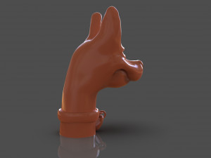 Stylized Xoloitzcuintle Bust 3Dプリントモデル