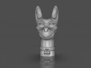 Busto stilizzato di Xoloitzcuintle Modello di stampa 3D