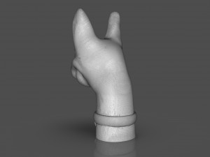 Stylized Xoloitzcuintle Bust 3Dプリントモデル