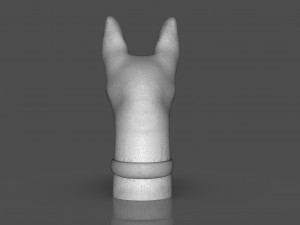 Stylized Xoloitzcuintle Bust 3Dプリントモデル