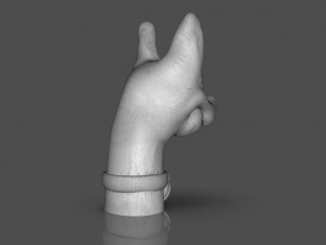 Stylized Xoloitzcuintle Bust 3Dプリントモデル