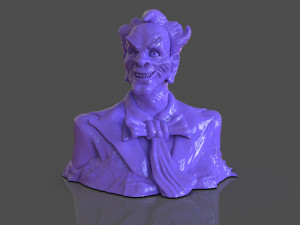 Stylized Joker Bust 3D Print Model