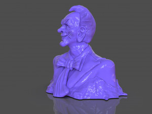 Stylized Joker Bust 3D Print Model
