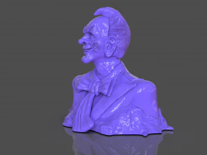 Stylized Joker Bust 3D Print Model