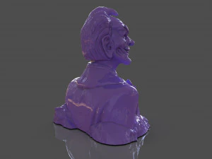 Stylized Joker Bust 3D Print Model