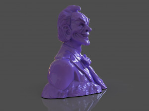 Stylized Joker Bust 3D Print Model