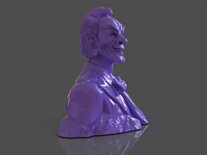 Stylized Joker Bust 3D Print Model