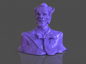 Stylized Joker Bust 3D Print Model