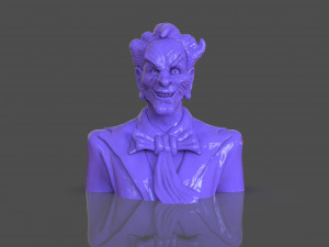 Stylized Joker Bust 3D Print Model