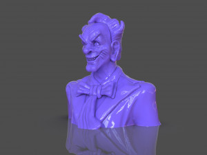 Stylized Joker Bust 3D Print Model