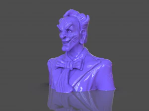 Stylized Joker Bust 3D Print Model