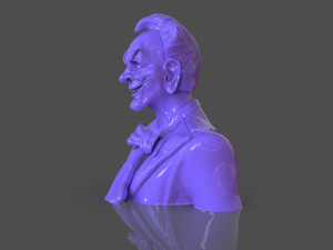 Stylized Joker Bust 3D Print Model