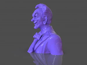 Stylized Joker Bust 3D Print Model