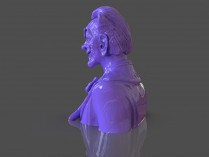 Stylized Joker Bust 3D Print Model