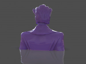 Stylized Joker Bust 3D Print Model